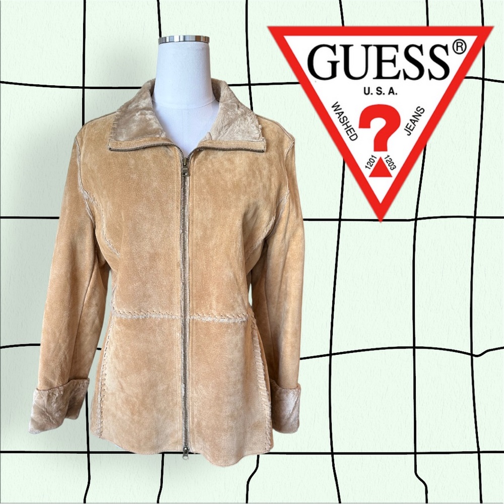 Vintage y2k Guess Shearling Coat